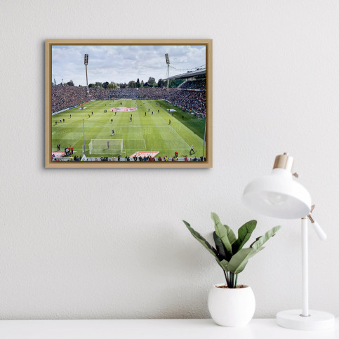 Von der Nordtribüne aus gesehen (Farbe) - Borussia Mönchengladbach Bökelberg - Foto von Christoph Buckstegen als Wandbild