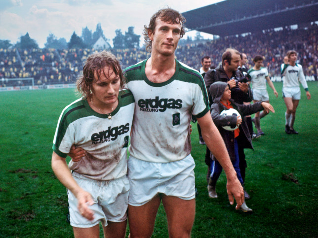 Simonsen und Bonhof - Wandbild Borussia Mönchengladbach
