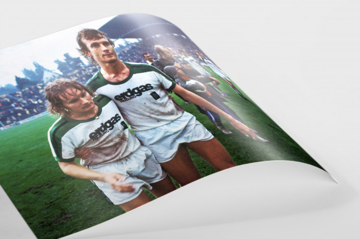 Simonsen und Bonhof - Wandbild Borussia Mönchengladbach