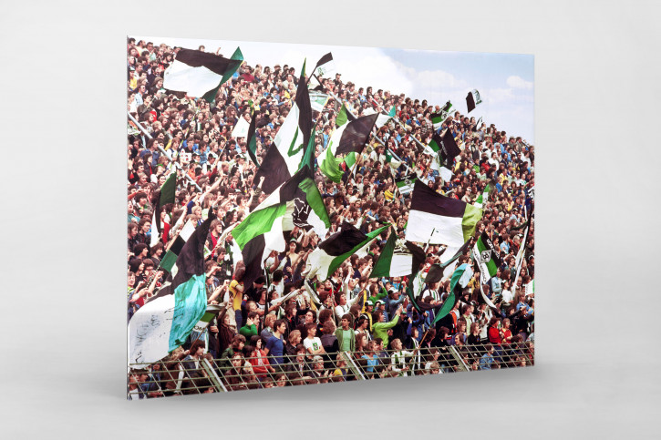 Gladbacher Fankurve 1976 - Wandbild Borussia Mönchengladbach Bökelberg
