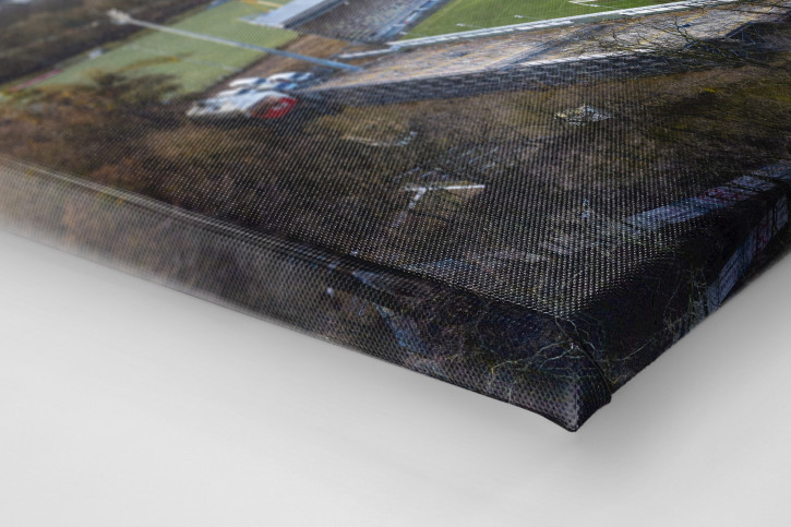 Sportpark Höhenberg und Kölner Skyline - Viktoria Köln Wandbild