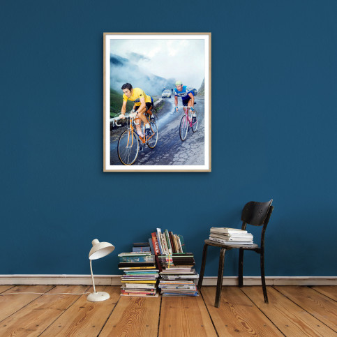 Merckx & Poulidor am Col du Tourmalet 1974 - Wandbild