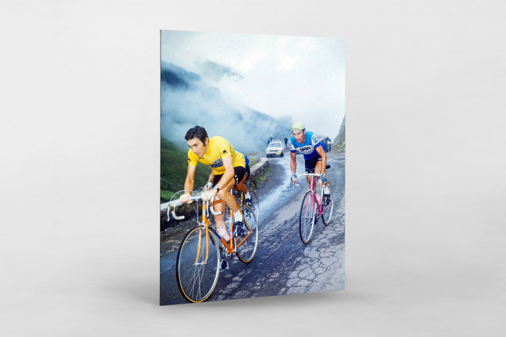 Merckx & Poulidor am Col du Tourmalet 1974 - Wandbild