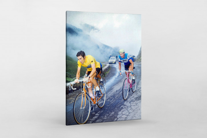 Merckx & Poulidor am Col du Tourmalet 1974 - Wandbild