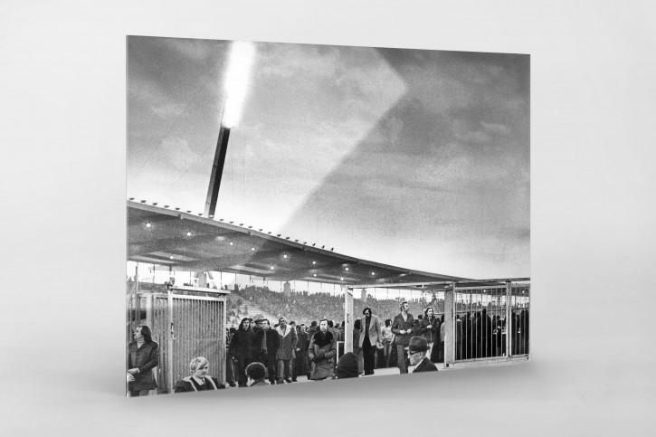 Fans verlassen das Niedersachsenstadion - Wandbild