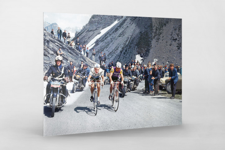 Am Col du Galibier bei der Tour 1966 - Wandbild