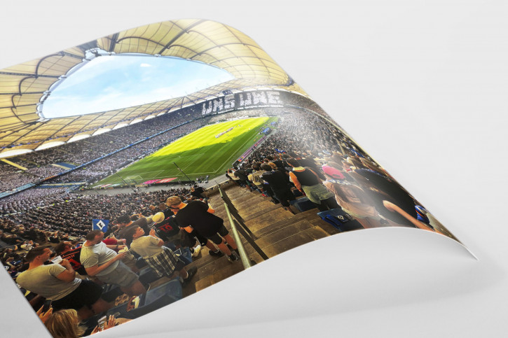 Uns-Uwe-Choreo im Volksparkstadion - Wandbild