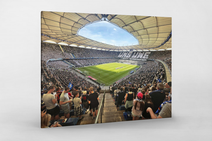 Uns-Uwe-Choreo im Volksparkstadion - Wandbild
