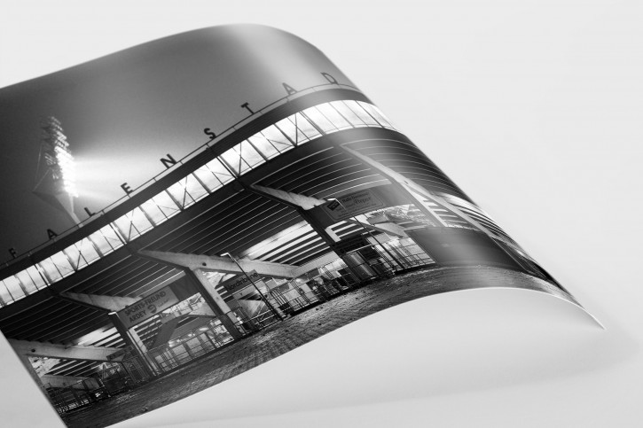 Flutlichtmast über dem Westfalenstadion - Wandbild