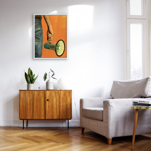 Fan mit Megaphon Illustration - 11FREUNDE BILDERWELT