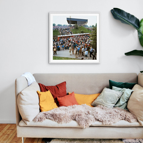 Vor dem Georg Melches Stadion 1978 - Wandbild