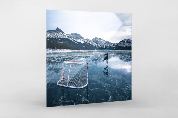 Wandbild: Eishockey in den Bergen von Alberta (2)