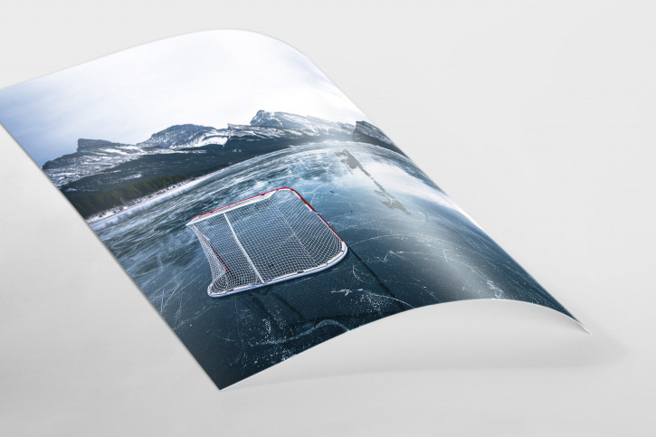 Wandbild: Eishockey in den Bergen von Alberta (2)