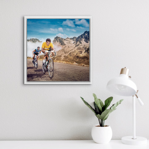 Im Gelben Trikot am Col du Tourmalet - Wandbild