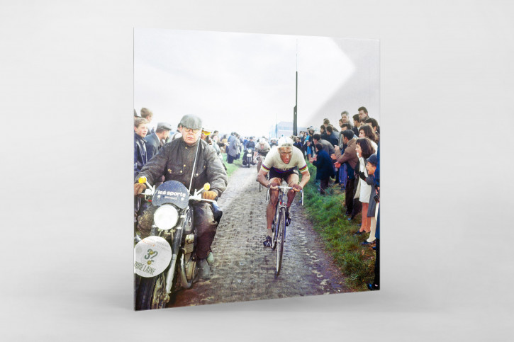 Altig auf Kopfsteinpflaster bei Paris-Roubaix 1967 - Wandbild