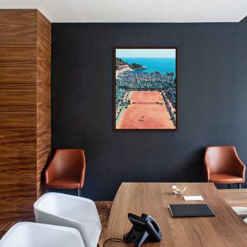 Tennis mit Aussicht - Sport Fotografie als Wandbild - Tennis Foto - NoSports Magazin - 11FREUNDE SHOP