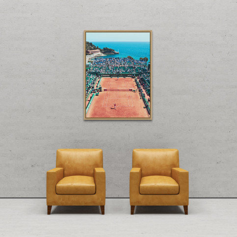 Tennis mit Aussicht - Sport Fotografie als Wandbild - Tennis Foto - NoSports Magazin - 11FREUNDE SHOP
