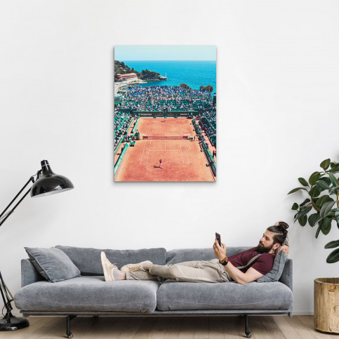 Tennis mit Aussicht - Sport Fotografie als Wandbild - Tennis Foto - NoSports Magazin - 11FREUNDE SHOP