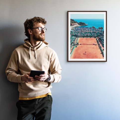 Tennis mit Aussicht - Sport Fotografie als Wandbild - Tennis Foto - NoSports Magazin - 11FREUNDE SHOP