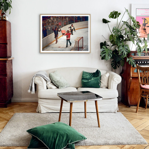 Jubel nach dem "Miracle On Ice" - Sport Fotografie als Wandbild - Eishockey Foto - NoSports Magazin 