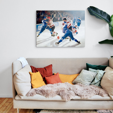 Kampf auf dem Eis - Sport Fotografie als Wandbild - Eishockey Foto - NoSports Magazin 