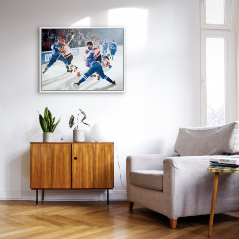 Kampf auf dem Eis - Sport Fotografie als Wandbild - Eishockey Foto - NoSports Magazin 