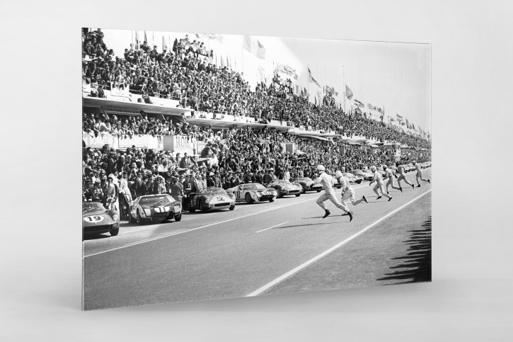 Start in Le Mans 1964 - Motorsport Foto als Wandbild