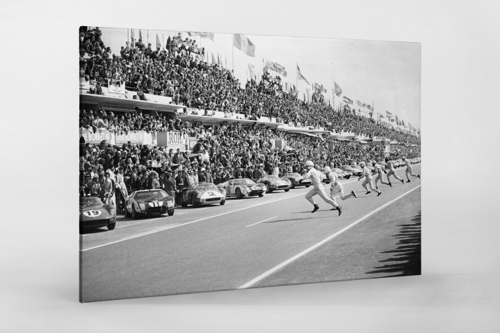 Start in Le Mans 1964 - Motorsport Foto als Wandbild