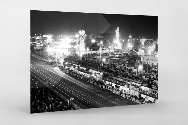 Nachts auf dem Circuit de la Sarthe - Foto Le Mans als Wandbild