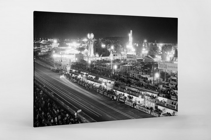 Nachts auf dem Circuit de la Sarthe - Foto Le Mans als Wandbild