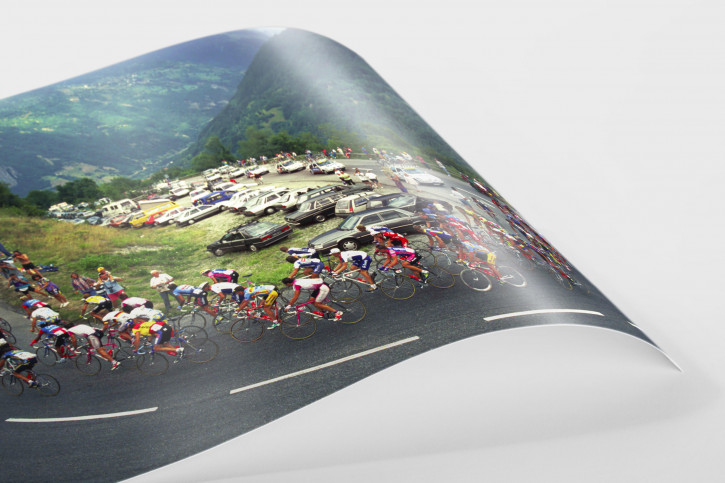 In den Alpen bei der Tour 1994 - Tour de France Foto als Wandbild