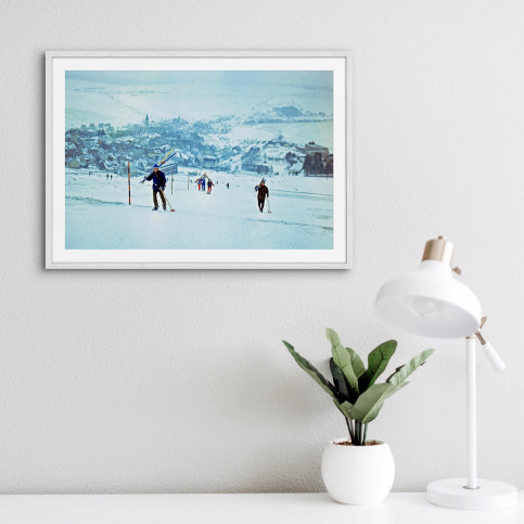 Rauf den Berg - Sport Fotografie als Wandbild - Wintersport Foto - NoSports Magazin 