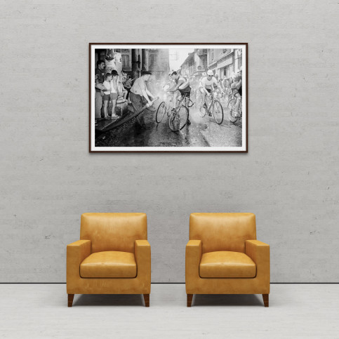 Erfrischung bei der Tour 1961 - Wandbild