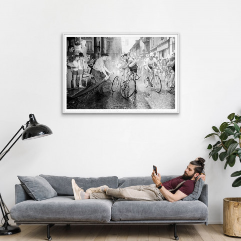 Erfrischung bei der Tour 1961 - Wandbild