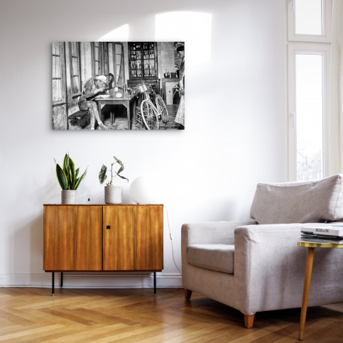 Rast im Wirtshaus bei der Tour 1922 - Sport Fotografie als Wandbild - Radsport Foto - NoSports Magazin 