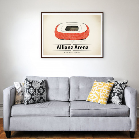 World Of Stadiums: Allianz Arena - Poster bestellen - 11FREUNDE SHOP