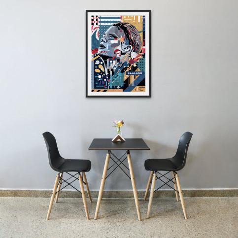 Erling by Nicholas Chuan - Collage Design Poster Erling Haaland