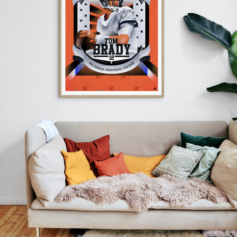 Tom by Nicholas Chuan - Brady Collage Poster