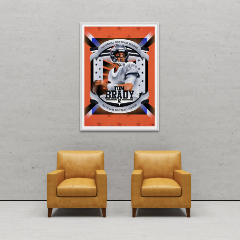 Tom by Nicholas Chuan - Brady Collage Poster