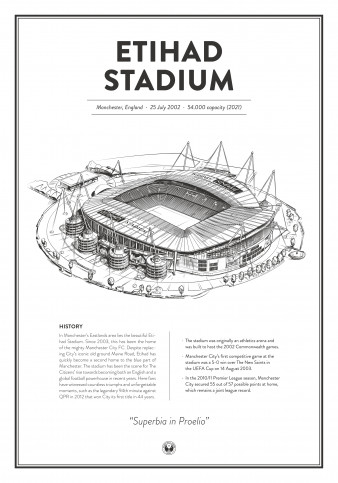 Stadium Posters by Fans Will Know: Manchester (City)