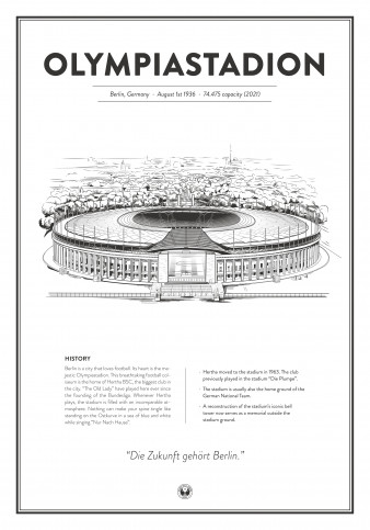 Stadium Posters by Fans Will Know: Berlin (Hertha)