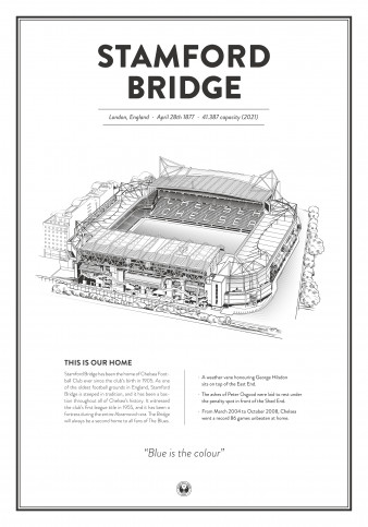 Stadium Posters by Fans Will Know: London (Chelsea)