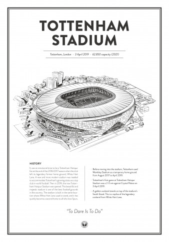Stadium Posters by Fans Will Know: London (Tottenham) 2