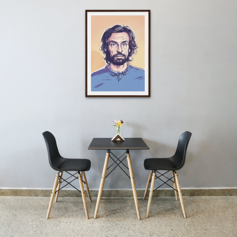 Andrea by Ronny Heimann - Illustration von Andrea Pirlo als Poster