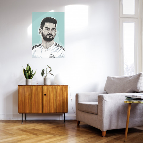 Ilkay by Ronny Heimann - Poster - Illustration aus dem Tschutti Heftli zur WM 2018