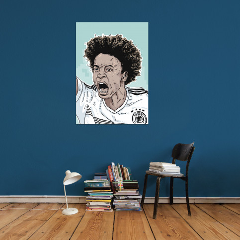 Leroy by Ronny Heimann - Poster - Illustration aus dem Tschutti Heftli zur WM 2018