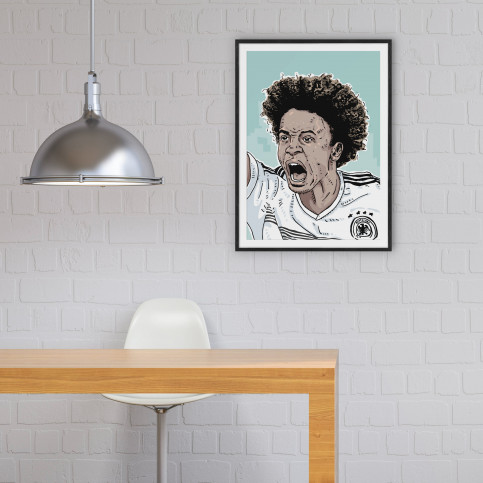 Leroy by Ronny Heimann - Poster - Illustration aus dem Tschutti Heftli zur WM 2018