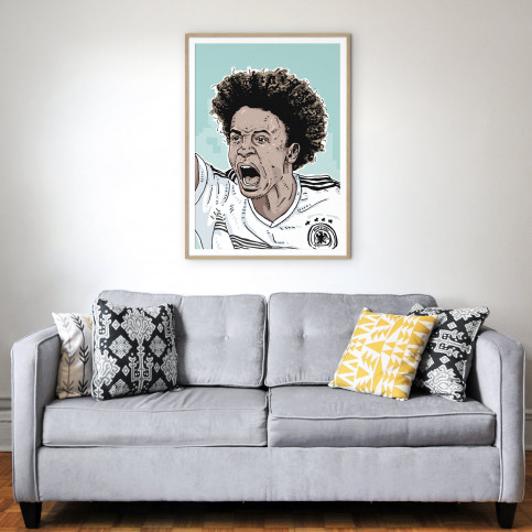 Leroy by Ronny Heimann - Poster - Illustration aus dem Tschutti Heftli zur WM 2018