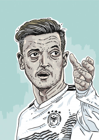 Mesut (2) by Ronny Heimann - Poster