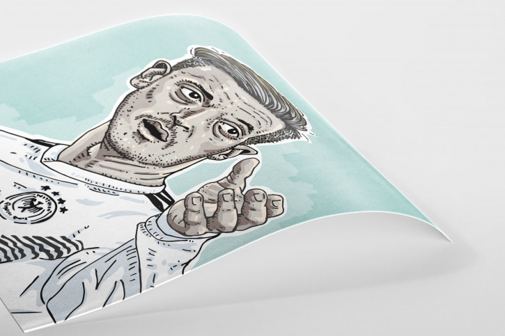 Mesut (2) by Ronny Heimann - Poster
